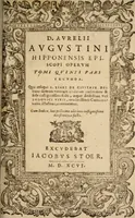 An illustration from S. Aurelii Augustini Hipponensis Episcopi operum .. (1596)