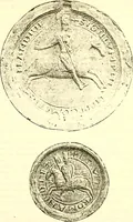 An illustration from Sceaux armoríes des Pays-Bas et des pays avoisinants (Belgique--Royaume des Pays-Bas--Luxembourg--Allemagne--France) recueil historique et héraldique (1898)