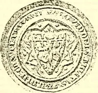 An illustration from Sceaux armoríes des Pays-Bas et des pays avoisinants (Belgique--Royaume des Pays-Bas--Luxembourg--Allemagne--France) recueil historique et héraldique (1898)