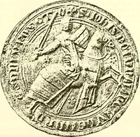 An illustration from Sceaux armoríes des Pays-Bas et des pays avoisinants (Belgique--Royaume des Pays-Bas--Luxembourg--Allemagne--France) recueil historique et héraldique (1898)
