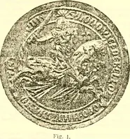 An illustration from Sceaux armoríes des Pays-Bas et des pays avoisinants (Belgique--Royaume des Pays-Bas--Luxembourg--Allemagne--France) recueil historique et héraldique (1898)