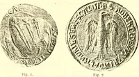 An illustration from Sceaux armoríes des Pays-Bas et des pays avoisinants (Belgique--Royaume des Pays-Bas--Luxembourg--Allemagne--France) recueil historique et héraldique (1898)