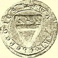 An illustration from Sceaux armoríes des Pays-Bas et des pays avoisinants (Belgique--Royaume des Pays-Bas--Luxembourg--Allemagne--France) recueil historique et héraldique (1898)