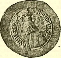 An illustration from Sceaux armoríes des Pays-Bas et des pays avoisinants (Belgique--Royaume des Pays-Bas--Luxembourg--Allemagne--France) recueil historique et héraldique (1898)