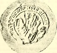 An illustration from Sceaux armoríes des Pays-Bas et des pays avoisinants (Belgique--Royaume des Pays-Bas--Luxembourg--Allemagne--France) recueil historique et héraldique (1898)