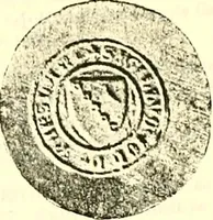 An illustration from Sceaux armoríes des Pays-Bas et des pays avoisinants (Belgique--Royaume des Pays-Bas--Luxembourg--Allemagne--France) recueil historique et héraldique (1898)