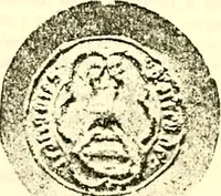 An illustration from Sceaux armoríes des Pays-Bas et des pays avoisinants (Belgique--Royaume des Pays-Bas--Luxembourg--Allemagne--France) recueil historique et héraldique (1898)
