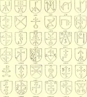 An illustration from Sceaux armoríes des Pays-Bas et des pays avoisinants (Belgique--Royaume des Pays-Bas--Luxembourg--Allemagne--France) recueil historique et héraldique (1898)