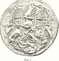 An illustration from Sceaux armoríes des Pays-Bas et des pays avoisinants (Belgique--Royaume des Pays-Bas--Luxembourg--Allemagne--France) recueil historique et héraldique (1898)