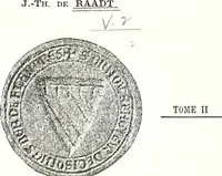 An illustration from Sceaux armoríes des Pays-Bas et des pays avoisinants (Belgique--Royaume des Pays-Bas--Luxembourg--Allemagne--France) recueil historique et héraldique (1898)
