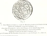 An illustration from Sceaux armoríes des Pays-Bas et des pays avoisinants (Belgique--Royaume des Pays-Bas--Luxembourg--Allemagne--France) recueil historique et héraldique (1898)