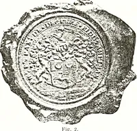 An illustration from Sceaux armoríes des Pays-Bas et des pays avoisinants (Belgique--Royaume des Pays-Bas--Luxembourg--Allemagne--France) recueil historique et héraldique (1898)