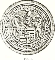 An illustration from Sceaux armoríes des Pays-Bas et des pays avoisinants (Belgique--Royaume des Pays-Bas--Luxembourg--Allemagne--France) recueil historique et héraldique (1898)