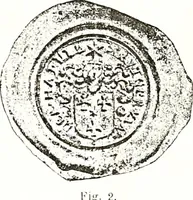 An illustration from Sceaux armoríes des Pays-Bas et des pays avoisinants (Belgique--Royaume des Pays-Bas--Luxembourg--Allemagne--France) recueil historique et héraldique (1898)
