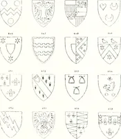 An illustration from Sceaux armoríes des Pays-Bas et des pays avoisinants (Belgique--Royaume des Pays-Bas--Luxembourg--Allemagne--France) recueil historique et héraldique (1898)