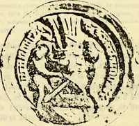 An illustration from Sceaux armoríes des Pays-Bas et des pays avoisinants (Belgique--Royaume des Pays-Bas--Luxembourg--Allemagne--France) recueil historique et héraldique (1898)
