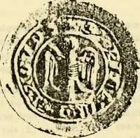 An illustration from Sceaux armoríes des Pays-Bas et des pays avoisinants (Belgique--Royaume des Pays-Bas--Luxembourg--Allemagne--France) recueil historique et héraldique (1898)