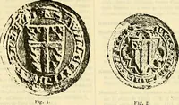An illustration from Sceaux armoríes des Pays-Bas et des pays avoisinants (Belgique--Royaume des Pays-Bas--Luxembourg--Allemagne--France) recueil historique et héraldique (1898)