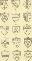 An illustration from Sceaux armoríes des Pays-Bas et des pays avoisinants (Belgique--Royaume des Pays-Bas--Luxembourg--Allemagne--France) recueil historique et héraldique (1898)