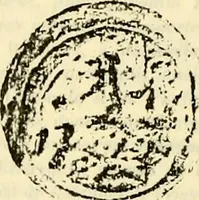 An illustration from Sceaux armoríes des Pays-Bas et des pays avoisinants (Belgique--Royaume des Pays-Bas--Luxembourg--Allemagne--France) recueil historique et héraldique (1898)