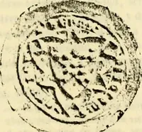 An illustration from Sceaux armoríes des Pays-Bas et des pays avoisinants (Belgique--Royaume des Pays-Bas--Luxembourg--Allemagne--France) recueil historique et héraldique (1898)