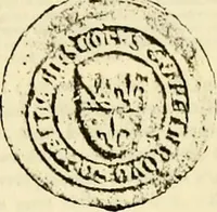 An illustration from Sceaux armoríes des Pays-Bas et des pays avoisinants (Belgique--Royaume des Pays-Bas--Luxembourg--Allemagne--France) recueil historique et héraldique (1898)