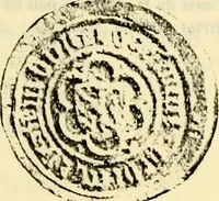An illustration from Sceaux armoríes des Pays-Bas et des pays avoisinants (Belgique--Royaume des Pays-Bas--Luxembourg--Allemagne--France) recueil historique et héraldique (1898)