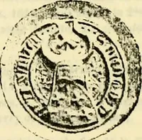 An illustration from Sceaux armoríes des Pays-Bas et des pays avoisinants (Belgique--Royaume des Pays-Bas--Luxembourg--Allemagne--France) recueil historique et héraldique (1898)