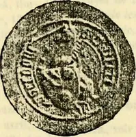 An illustration from Sceaux armoríes des Pays-Bas et des pays avoisinants (Belgique--Royaume des Pays-Bas--Luxembourg--Allemagne--France) recueil historique et héraldique (1898)