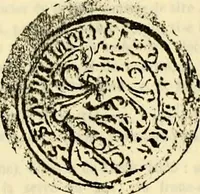 An illustration from Sceaux armoríes des Pays-Bas et des pays avoisinants (Belgique--Royaume des Pays-Bas--Luxembourg--Allemagne--France) recueil historique et héraldique (1898)