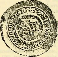 An illustration from Sceaux armoríes des Pays-Bas et des pays avoisinants (Belgique--Royaume des Pays-Bas--Luxembourg--Allemagne--France) recueil historique et héraldique (1898)