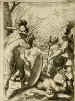 An illustration from Scelta d'alcuni miracoli e grazie della Santissima Nunziata di Firenze (1636)