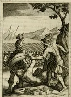 An illustration from Scelta d'alcuni miracoli e grazie della Santissima Nunziata di Firenze (1636)