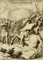 An illustration from Scelta d'alcuni miracoli e grazie della Santissima Nunziata di Firenze (1636)