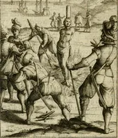 An illustration from Scelta d'alcuni miracoli e grazie della Santissima Nunziata di Firenze (1636)