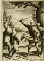 An illustration from Scelta d'alcuni miracoli e grazie della Santissima Nunziata di Firenze (1636)