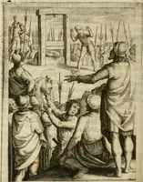 An illustration from Scelta d'alcuni miracoli e grazie della Santissima Nunziata di Firenze (1636)