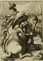 An illustration from Scelta d'alcuni miracoli e grazie della Santissima Nunziata di Firenze (1636)