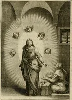An illustration from Scelta d'alcuni miracoli e grazie della Santissima Nunziata di Firenze (1636)