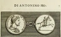 An illustration from Scelta de medaglioni piu rari nella bibliotheca dell' eminentiss. et reverendiss. principe il signor cardinale Gasparo Carpegna, vicario di Nostro Signore (1679)