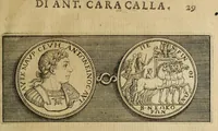 An illustration from Scelta de medaglioni piu rari nella bibliotheca dell' eminentiss. et reverendiss. principe il signor cardinale Gasparo Carpegna, vicario di Nostro Signore (1679)