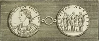 An illustration from Scelta de medaglioni piu rari nella bibliotheca dell' eminentiss. et reverendiss. principe il signor cardinale Gasparo Carpegna, vicario di Nostro Signore (1679)