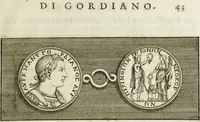 An illustration from Scelta de medaglioni piu rari nella bibliotheca dell' eminentiss. et reverendiss. principe il signor cardinale Gasparo Carpegna, vicario di Nostro Signore (1679)