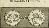 An illustration from Scelta de medaglioni piu rari nella bibliotheca dell' eminentiss. et reverendiss. principe il signor cardinale Gasparo Carpegna, vicario di Nostro Signore (1679)