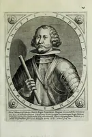 An illustration from Scena d'huomeni illustri d'Europa (1658)