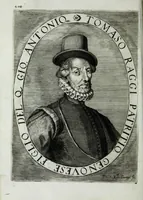 An illustration from Scena d'huomeni illustri d'Europa (1658)