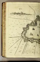 An illustration from Schau-Platz dess Niederlandes oder: Es sey die Beschreibung der siebenzehen Provincien desselben, : mit beygefügten Grundrissen der Städt und vornehmen Vestungen, von wem sie de facto besessen, wie, auff was Weiss, vnd zu welcher Zeit sie erworben Worden. (1673)