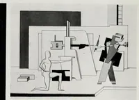An illustration from Oskar Schlemmer et Al. - Die Bühne am Bauhaus (1925)