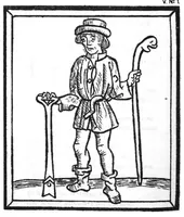 An illustration from Meister Stephans Schachbuch. Ein mittelniederdeutsches Gedicht des vierzehnten Jahrhunderts. Theil I: Text (1889)