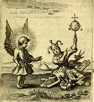 An illustration from Schola cordis siue aversi à deo cordis ac eumdem reductio, et instructio .. (1663)
